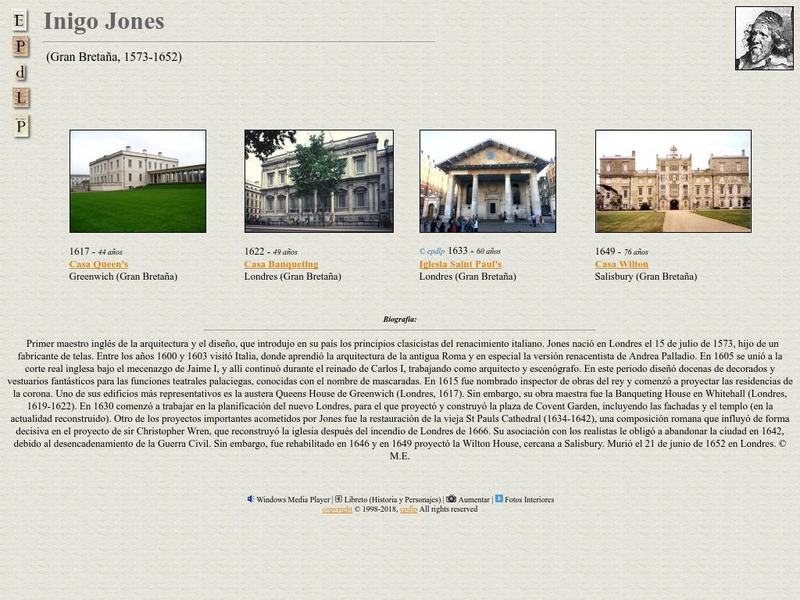 E Pd Lp: Inigo Jones Handout E Pd Lp: Inigo Jones Handout