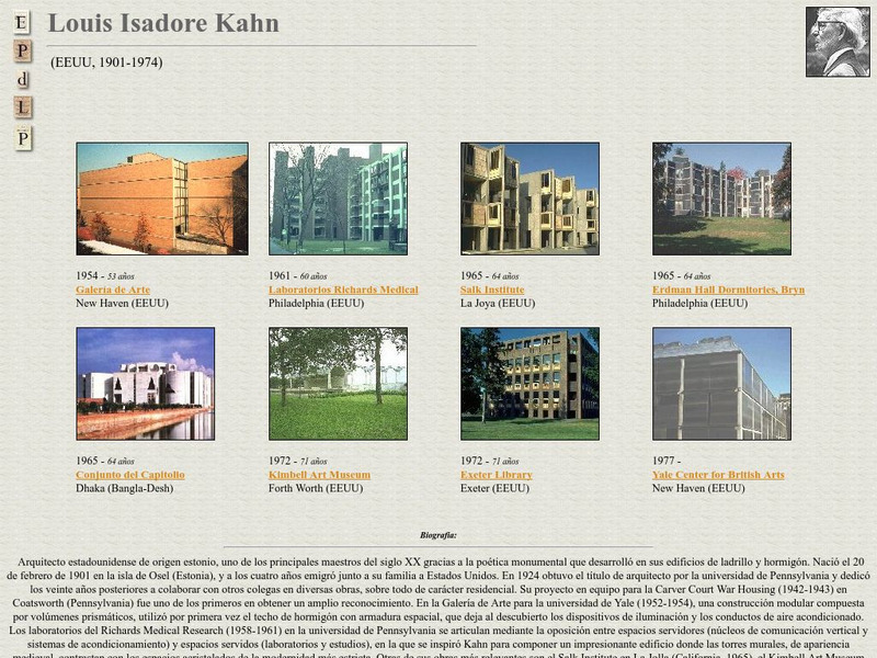 E Pd Lp: Louis Isadore Kahn Handout