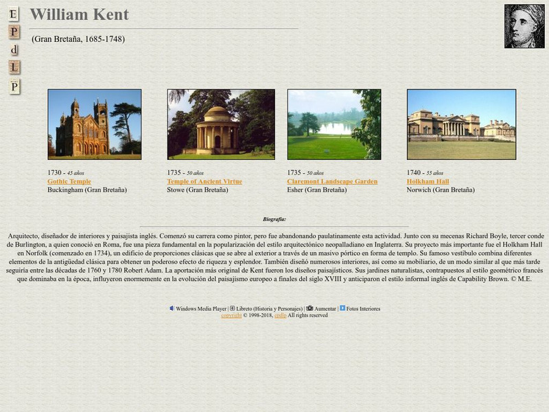 E Pd Lp: William Kent Handout