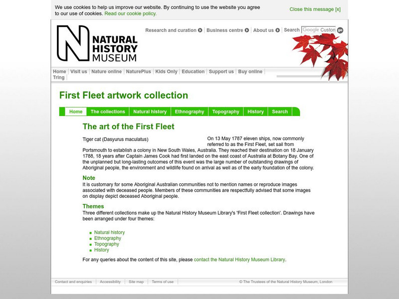 Natural History Museum (London): The Art of the First Fleet Graphic Natural History Museum (London): The Art of the First Fleet Graphic