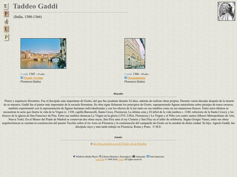 E Pd Lp: Taddeo Gaddi Handout