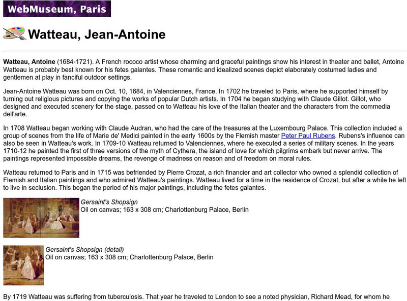 Ibiblio: Web Museum: Jean Antoine Watteau Graphic Ibiblio: Web Museum: Jean Antoine Watteau Graphic