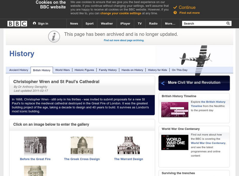Bbc History: British History: Civil War: Wren and Saint Paul's Cathedral Website Bbc History: British History: Civil War: Wren and Saint Paul's Cathedral Website