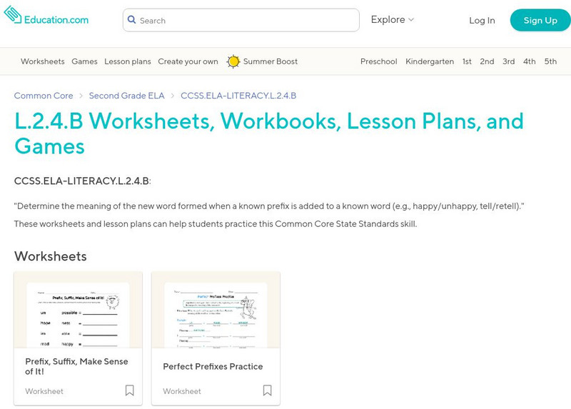 Education.com: L.2.4.b Worksheets, Workbooks, Lesson Plans, and Games Activity Education.com: L.2.4.b Worksheets, Workbooks, Lesson Plans, and Games Activity