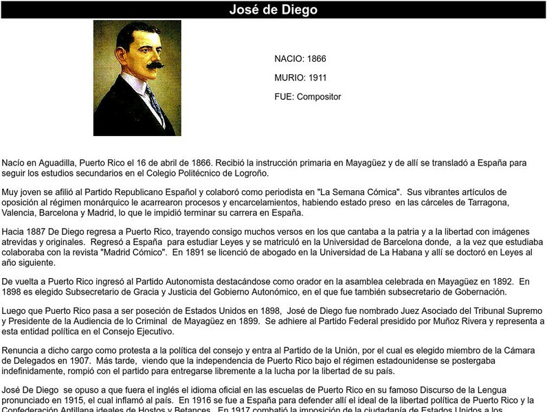 Salon Hogar: Jose De Diego Handout Salon Hogar: Jose De Diego Handout