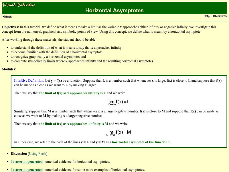 Math Archives: Horizontal Asymptotes Activity Math Archives: Horizontal Asymptotes Activity