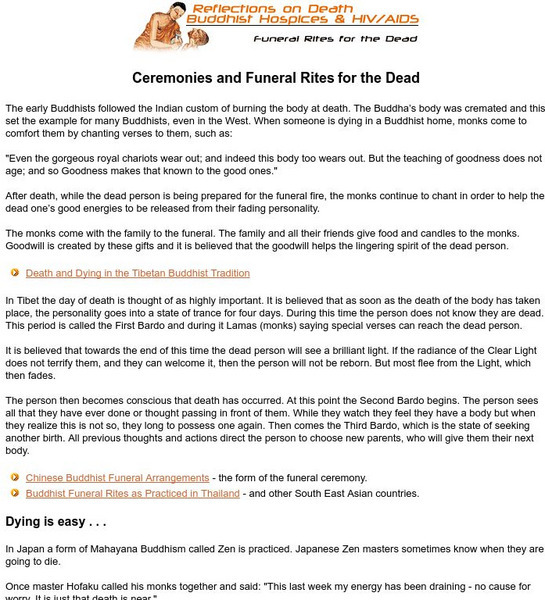 Buddha Net: Reflections on Death (Buddhist Hospices) Article Buddha Net: Reflections on Death (Buddhist Hospices) Article