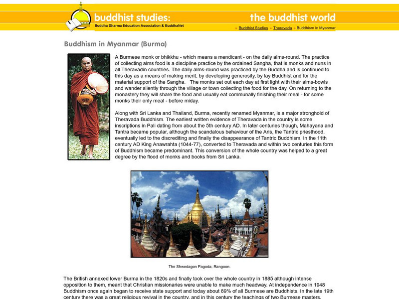 Buddha Net: Buddhism in Burma/myanmar Article Buddha Net: Buddhism in Burma/myanmar Article