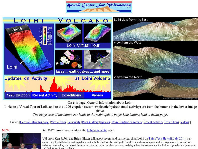 Hawaii Center for Volcanology: Loihi Website Hawaii Center for Volcanology: Loihi Website