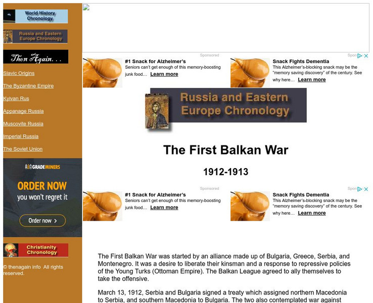 Then Again: Web Chron: First Balkan War 1912 1913 Website Then Again: Web Chron: First Balkan War 1912 1913 Website