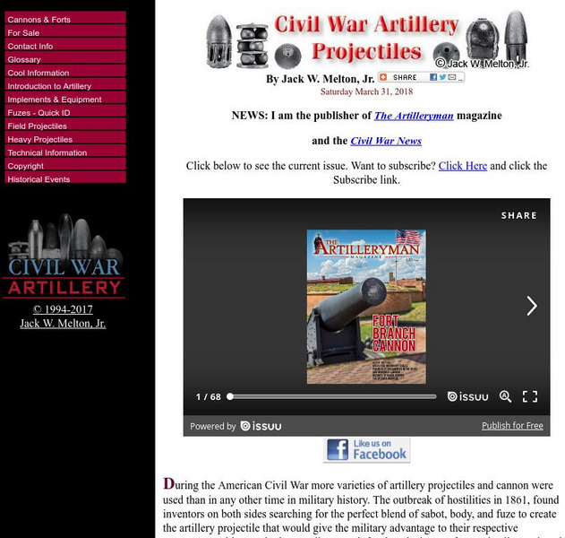 Civil War Artillery: Civil War Artillery Projectiles and Cannons Website Civil War Artillery: Civil War Artillery Projectiles and Cannons Website