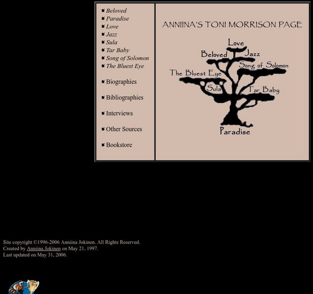 Luminarium: Anniina's Toni Morrison Page Activity Luminarium: Anniina's Toni Morrison Page Activity