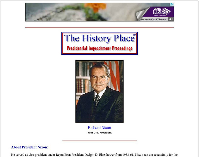 The History Place: Presidential Impeachment Proceedings Handout The History Place: Presidential Impeachment Proceedings Handout