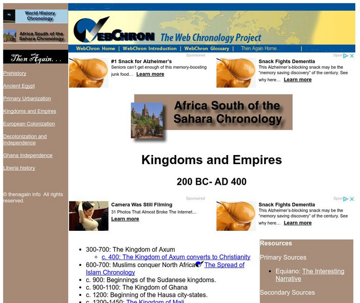 Then Again: Web Chron: Kingdoms & Empires 200 Bc Ad 400 Website Then Again: Web Chron: Kingdoms & Empires 200 Bc Ad 400 Website