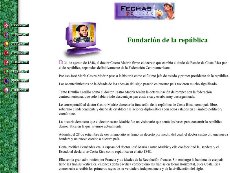 Historical Dates: Fundacion De La Republica Article