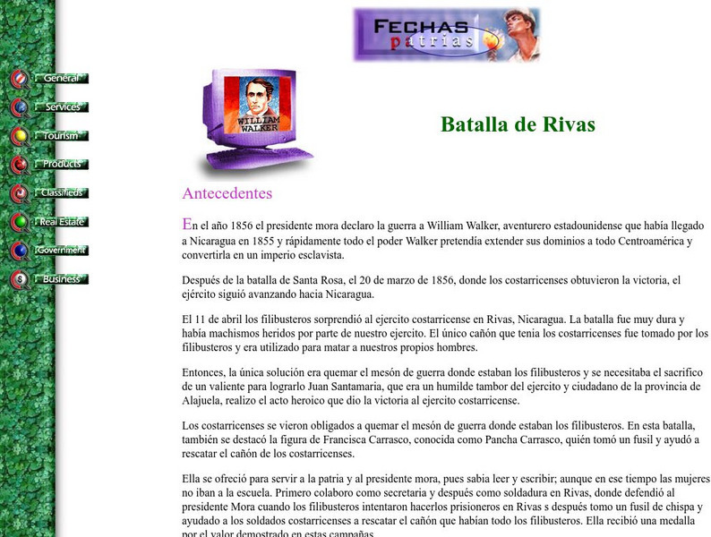 Historical Dates: Batalla De Rivas Article