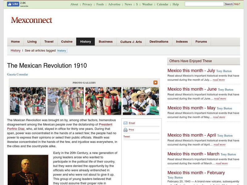 Mexico Connect: Mexican Revolution Activity Mexico Connect: Mexican Revolution Activity