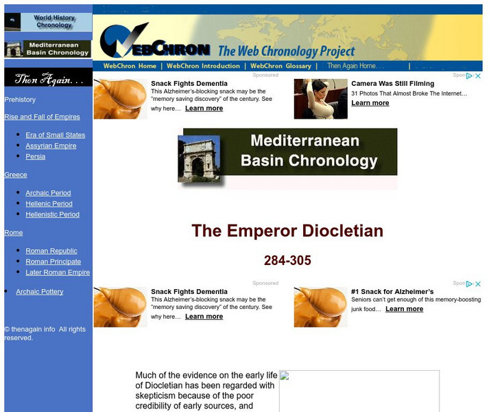 Then Again: Web Chron: The Emperor Diocletian Website Then Again: Web Chron: The Emperor Diocletian Website