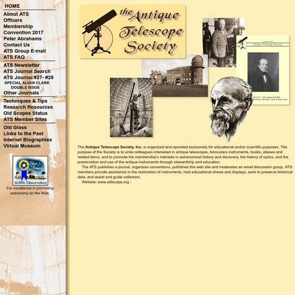 Antique Telescope Society Website