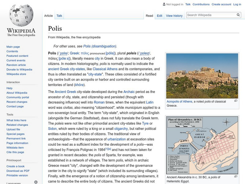 Wikipedia: Polis Handout