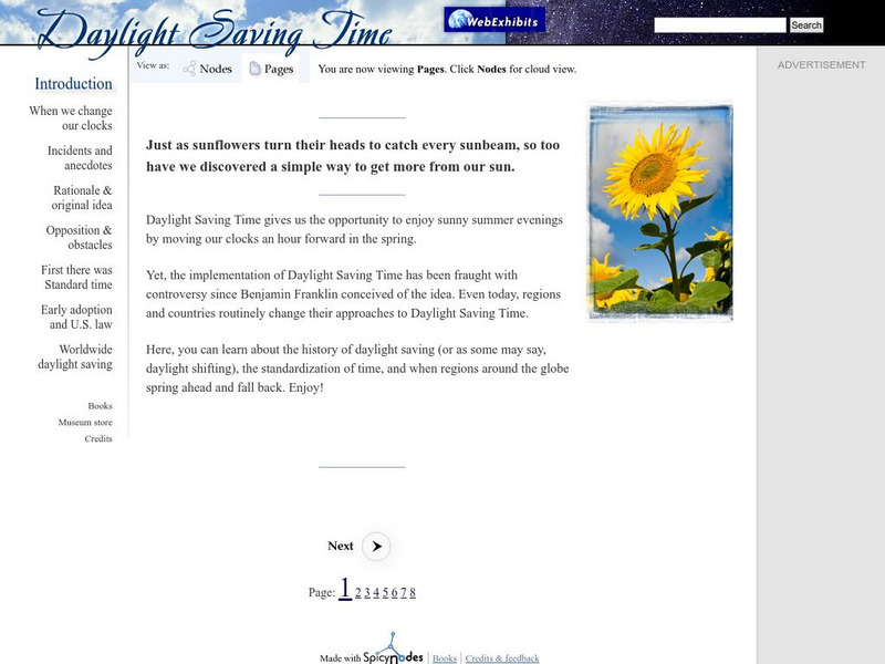 Web Exhibits: Daylight Saving Time Website Web Exhibits: Daylight Saving Time Website
