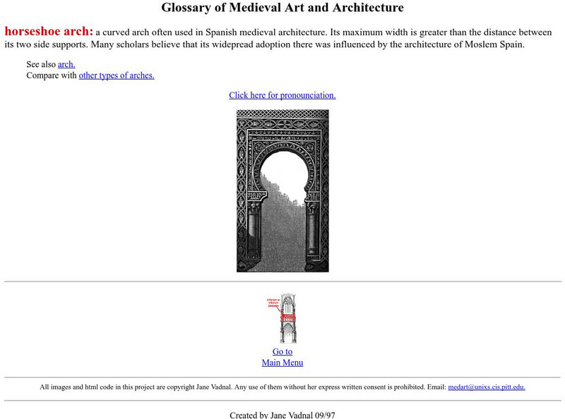Glossary of Medieval Art and Architecture Handout