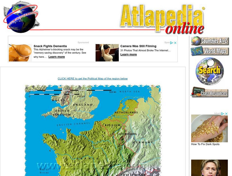 Physical Map of France Graphic Physical Map of France Graphic