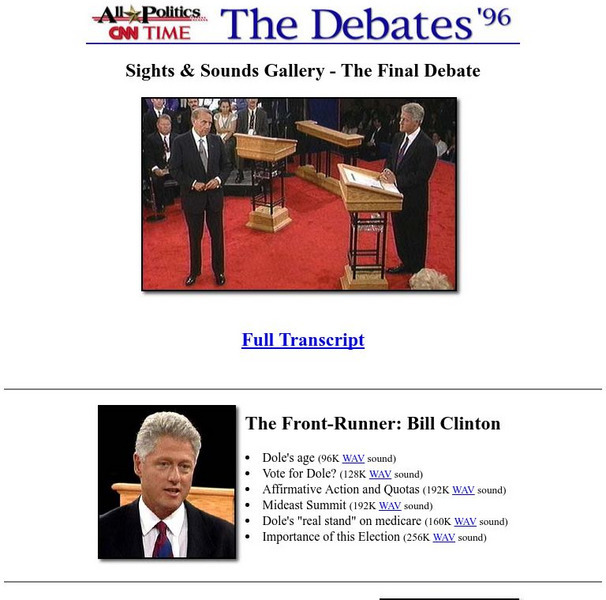 Cnn: Presidential Debates Sights & Sounds Primary Cnn: Presidential Debates Sights & Sounds Primary