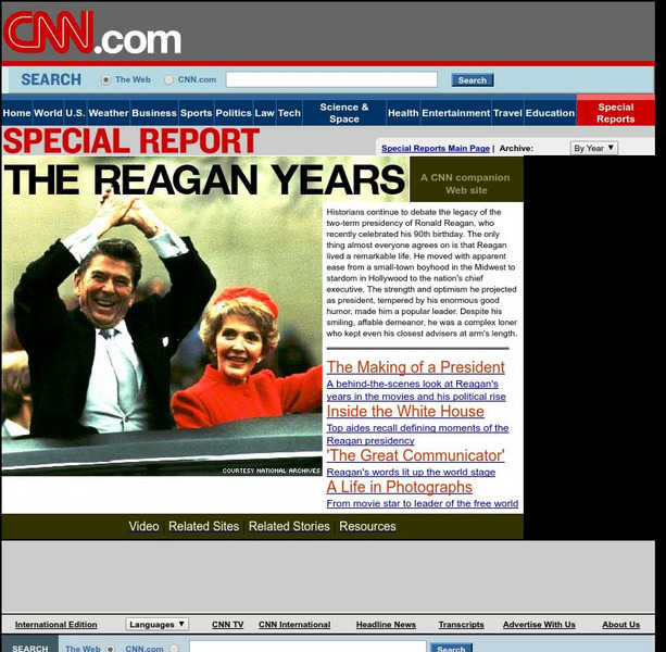 Cnn: The Reagan Years Website Cnn: The Reagan Years Website