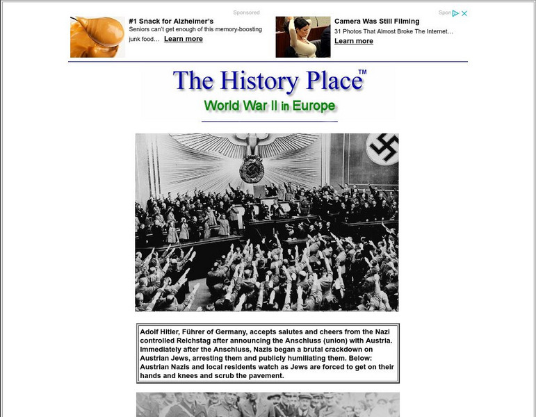 The History Place: Images of Anschluss Primary The History Place: Images of Anschluss Primary