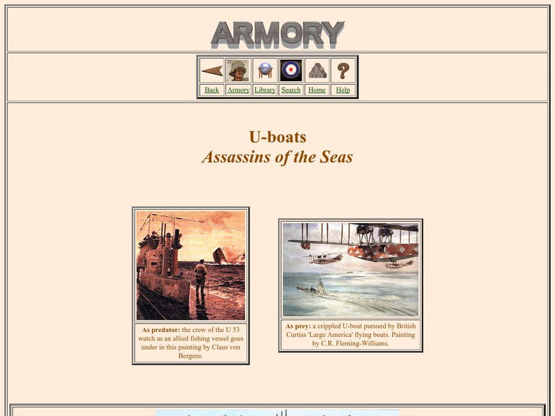 Worldwar1.com: Trenches on the Web: Armory: U Boats: Assassins of the Seas Handout Worldwar1.com: Trenches on the Web: Armory: U Boats: Assassins of the Seas Handout