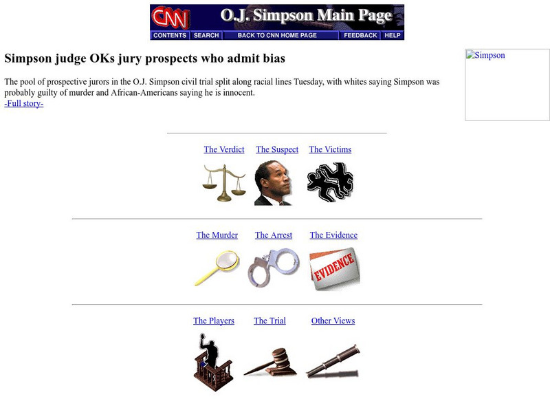 Cnn: o.j. Simpson Main Page Website Cnn: o.j. Simpson Main Page Website