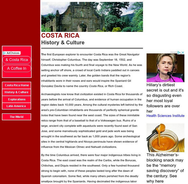 Geographia.com: Costa Rica History and Culture Website Geographia.com: Costa Rica History and Culture Website