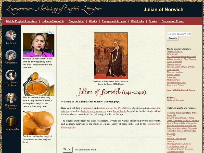Luminarium: Julian of Norwich Handout