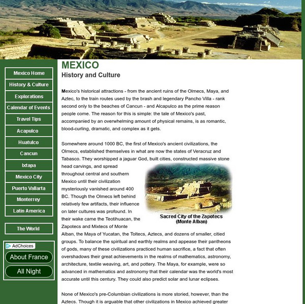 Mexico: History and Culture Website Mexico: History and Culture Website