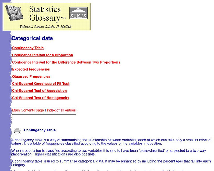 Steps Glossary: Chi Squared Test for Homogeneity Handout Steps Glossary: Chi Squared Test for Homogeneity Handout