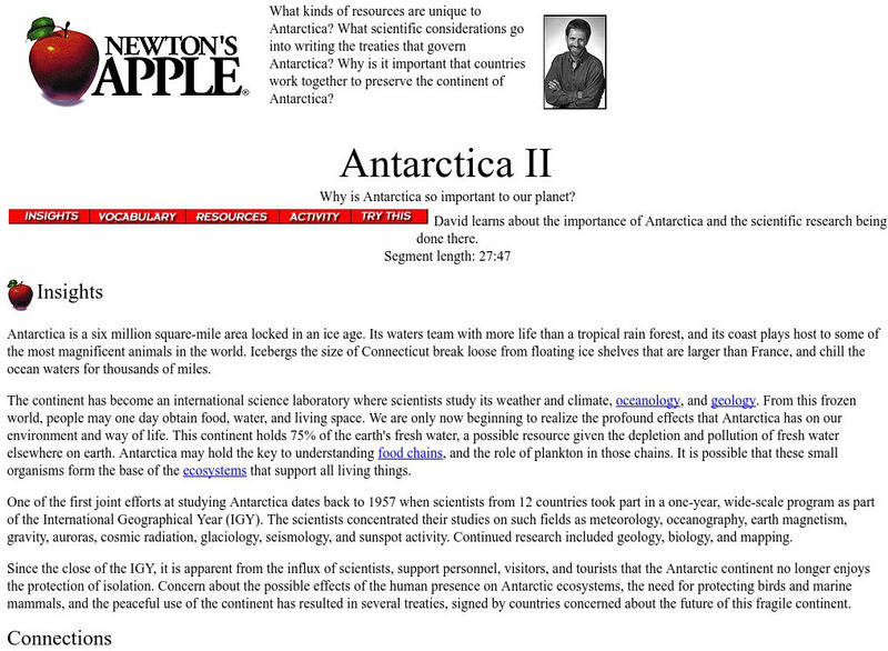 Michigan Reach Out: Antarctica Ii Lesson Plan Michigan Reach Out: Antarctica Ii Lesson Plan