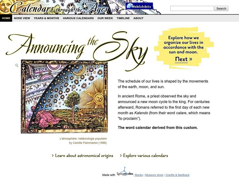 Web Exhibits: Calendars Through the Ages: Announcing the Sky Website Web Exhibits: Calendars Through the Ages: Announcing the Sky Website