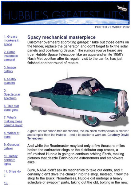The Why Files: Spacy Mechanical Masterpiece Website The Why Files: Spacy Mechanical Masterpiece Website