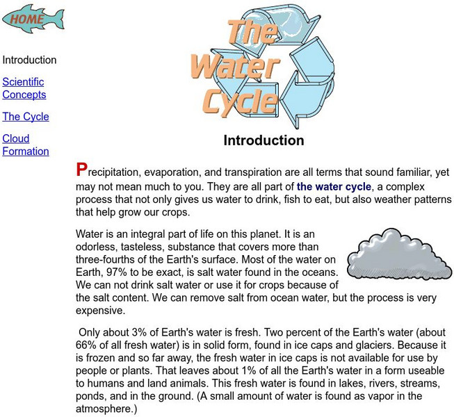 Missouri Botanical Garden: The Water Cycle Handout Missouri Botanical Garden: The Water Cycle Handout