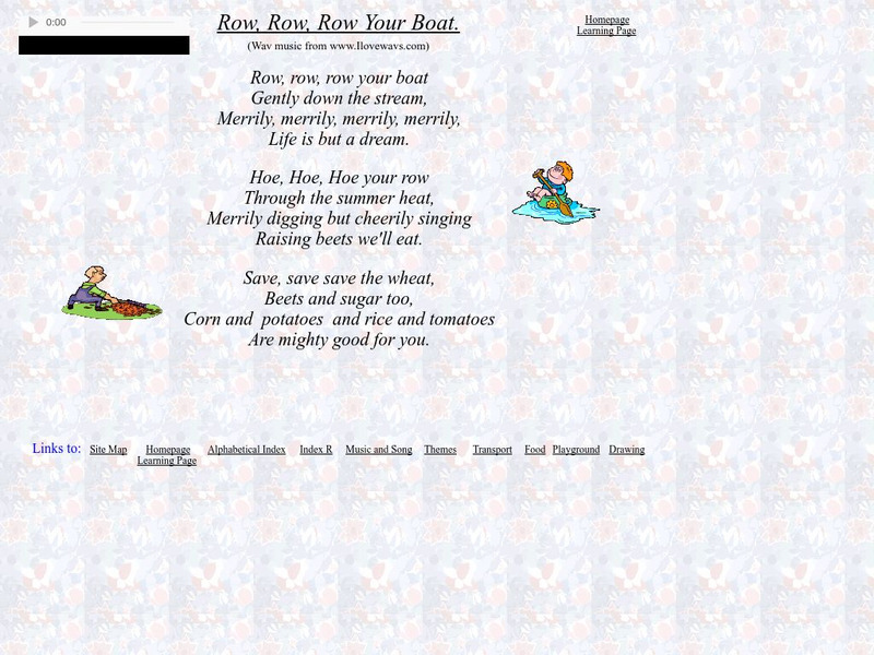 Nursery Rhymes 4 U: Row, Row, Row Your Boat Audio