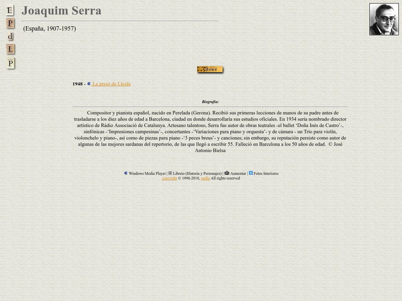 E Pd Lp: Joaquin Serra Handout E Pd Lp: Joaquin Serra Handout