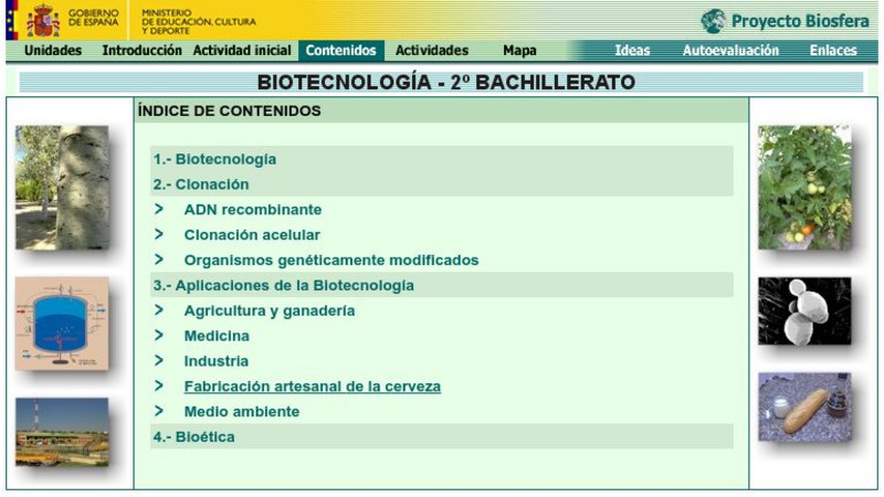 Ministerio De Educacion: Biotecnologia 2 Bachillerato Handout Ministerio De Educacion: Biotecnologia 2 Bachillerato Handout