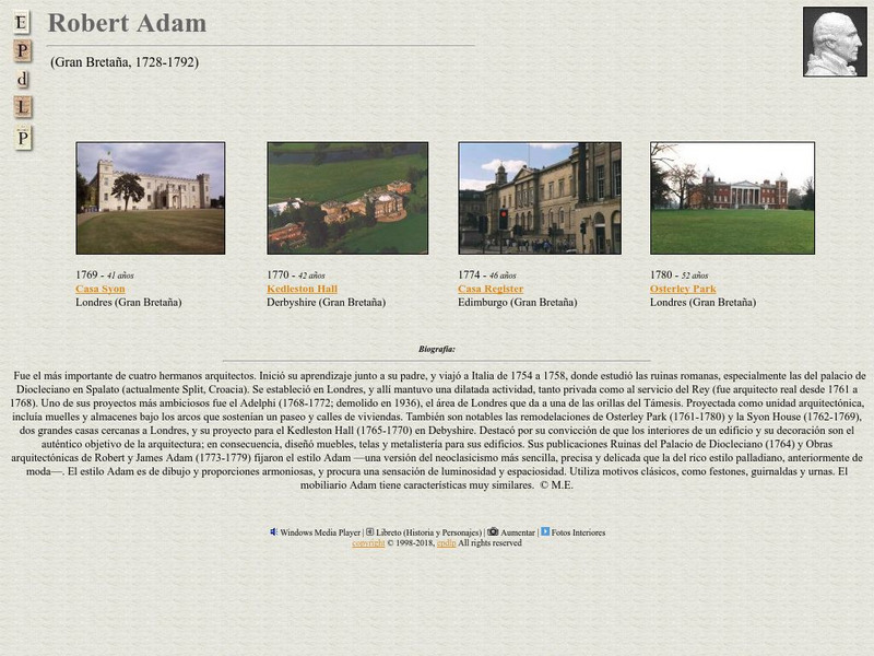 E Pd Lp: Robert Adam Handout