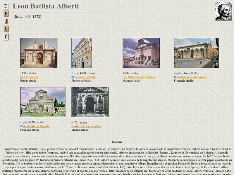 E Pd Lp: Leon Battista Alberti Handout