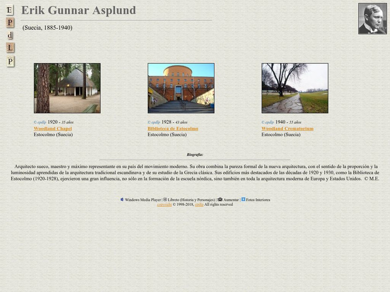 E Pd Lp: Erik Gunnar Asplund Handout