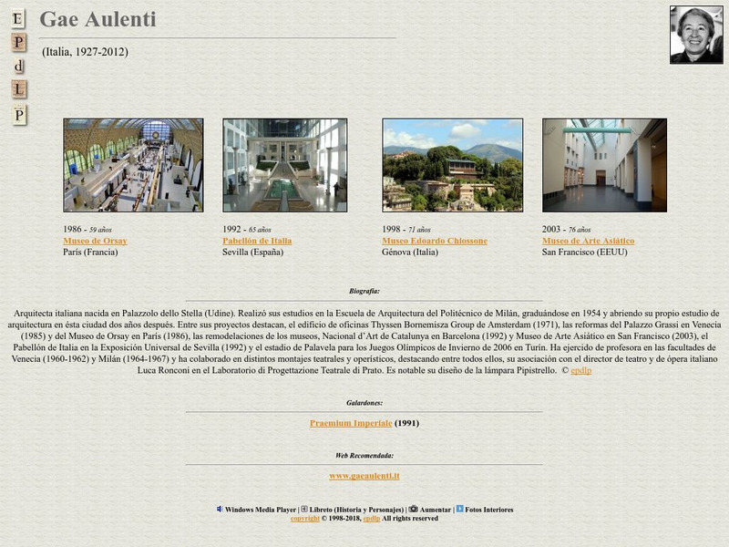 E Pd Lp: Gae Aulenti Handout