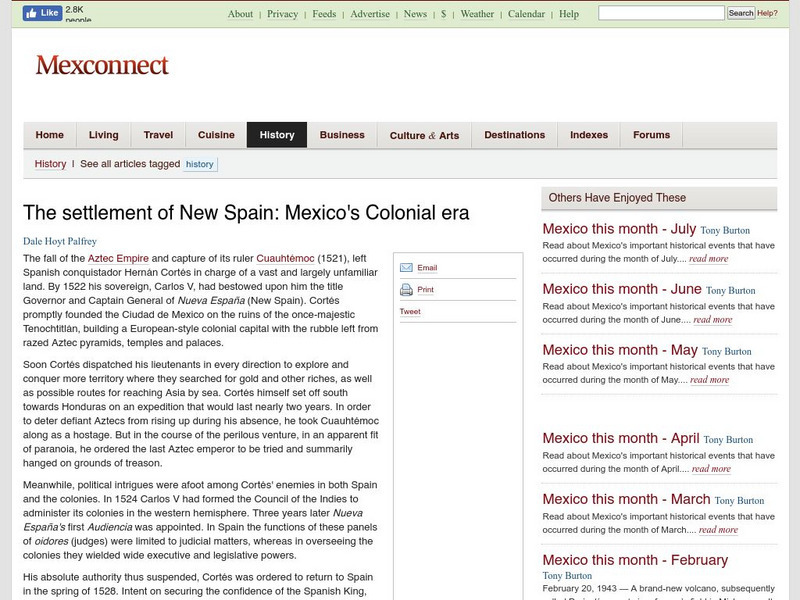 Mexconnect: Mexico's Colonial Era Website Mexconnect: Mexico's Colonial Era Website