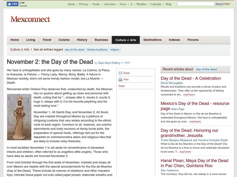 Mexconnect: The Day of the Dead Website Mexconnect: The Day of the Dead Website