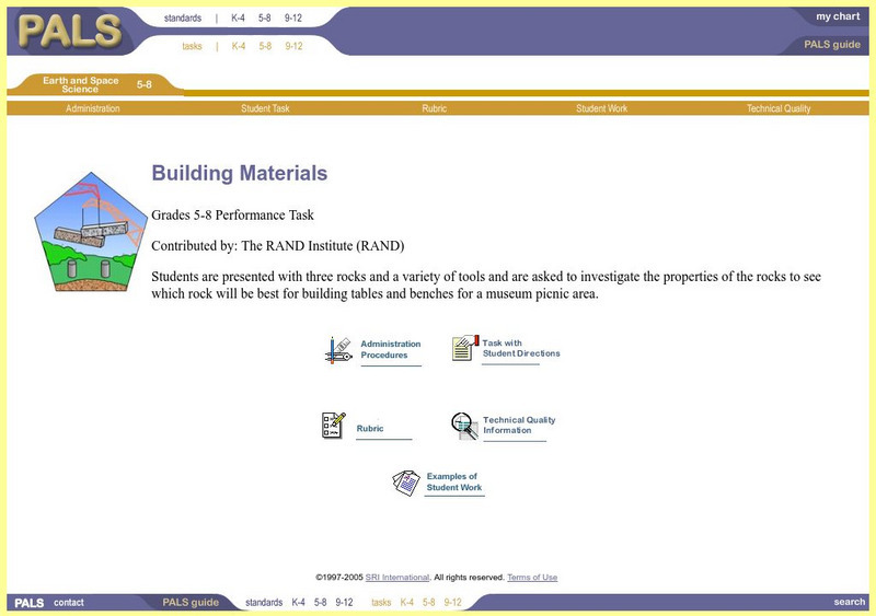 Performance Assessment Links in Science: Building Materials Unit Plan Performance Assessment Links in Science: Building Materials Unit Plan